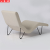 Fabric Reclining Armchair Metal Modern Relaxation Metal Legs Leisure Chairs