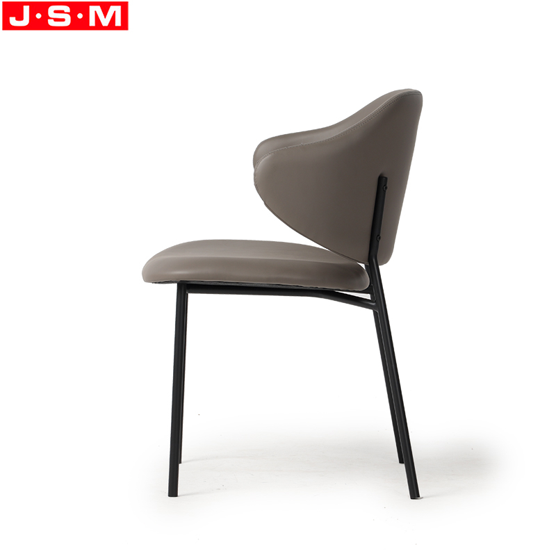 New Nordic Fabric Upholstery Modern Dining Chair Chair Modern Metal Base Restaurant Kitchen Dining Chairs