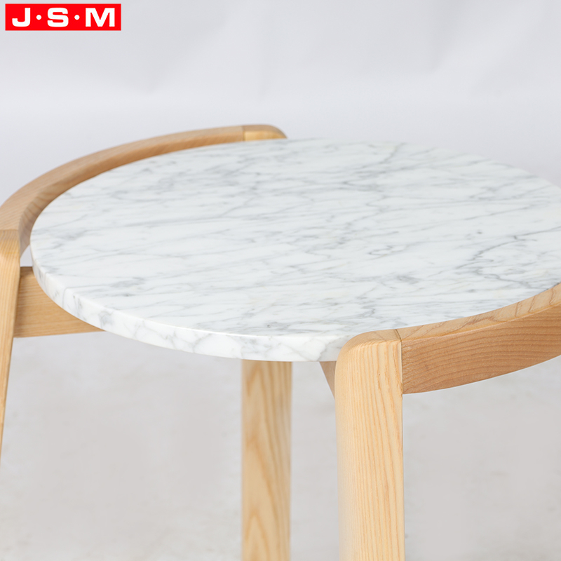 Natural Marble Top Artificial Stone Top Metal Frame Rectangle Tea Table