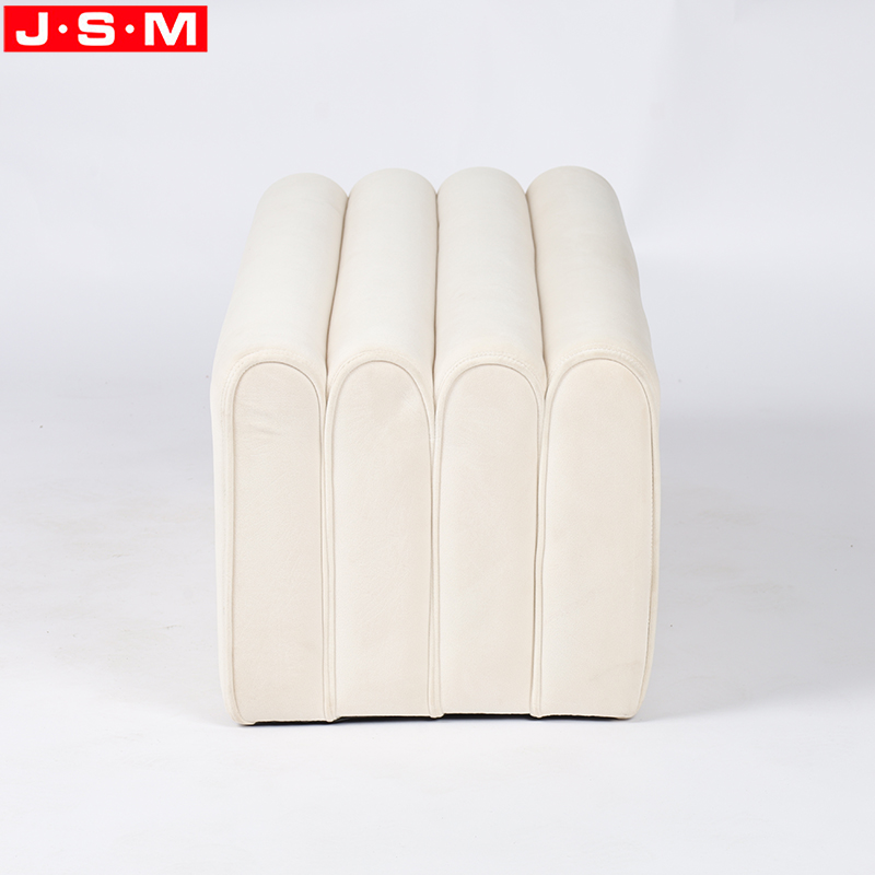 Runway Seating Home Furniture Green Knitted Ottoman Chair Step Stool Lounge Bench Ottoman