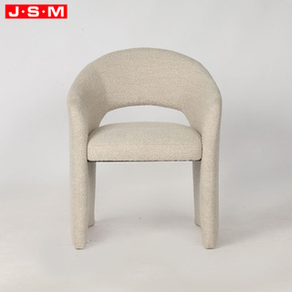 Comfortable Beige Fabric Accent Chair Solid Wood Foam and Fabric Leisure Armchair for Living Room Bedroom