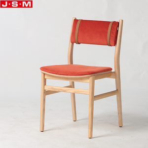China Chair Velvet Wooden Leisure Dining Chair With Cushion Seat