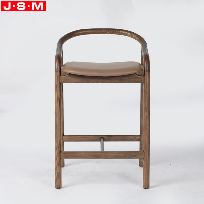 Counter Stools Chair Wood Furniture Red Oak Timber Frame Bar Chair Wood High Bar Stool