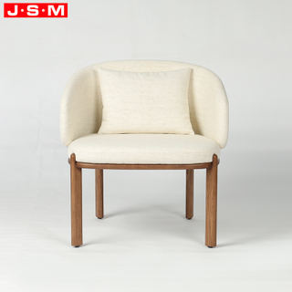 China Armchair Muebles Para Restaurante Poltrona Arm Chairs Living Room Modern Solid Wood Cushion Seat Accent Chair