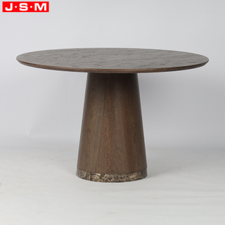 Home Furniture Modern Simple Solid Wood Timber Base Tea Coffee Table Minimalist Design Stone Top Side Table for Living Room