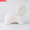 Ash Timber Frame Furniture Mouse Ear Shape Upholstery Hotel Bedroom Leisure Armchair
