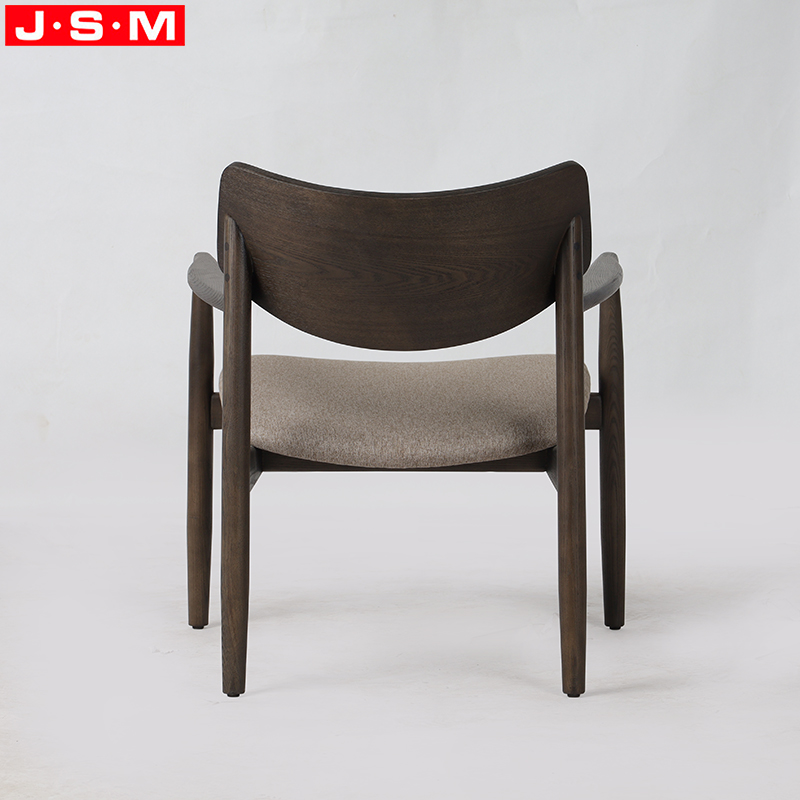 Living Room Cushion Fabric Armchair Accent Chair High Plywood Back with Veneer,cushion Seat