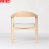 Popular Cushion Seat Ash Wood Armchair Fabric Upholstery Lounge Chair