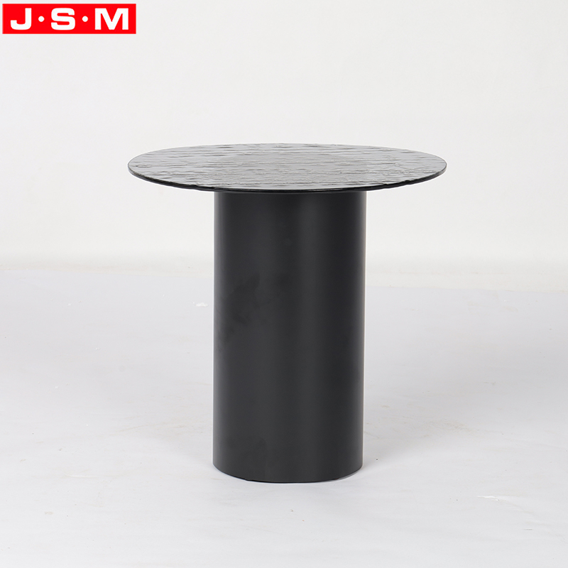 Hot Selling Solid Wood Table Round Table Living Room Furniture Tempering Glass Top