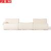 New Product Household Hotel Armrest Sofa Ash Timber Base White Color Sofa For Living Room
