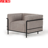 Living Room Large Size Indoor Metal Frame Three Seat Sofa For Hotel Home