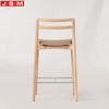 Nordic Modern Luxury Stool Wooden Chair Sets Leather Bar Chair