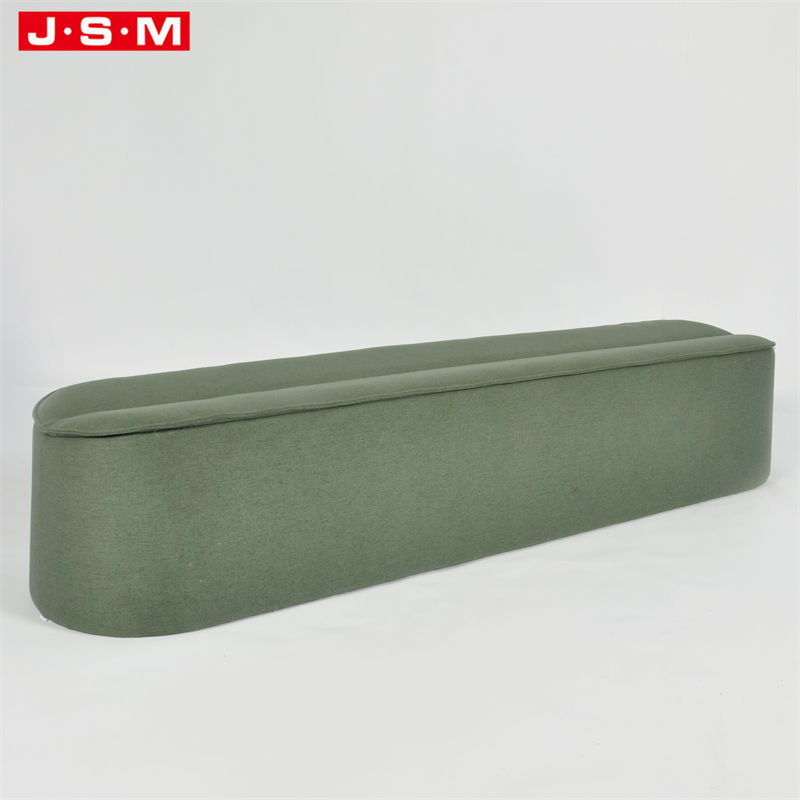 Hot Sale Home Furniture Green Knitted Ottoman Chair Step Stool Lounge Bench Ottoman
