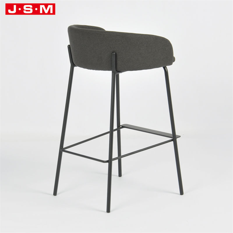 Unique Design Kitchen Wooden Pu Metal Base Coffee Bar Chairs
