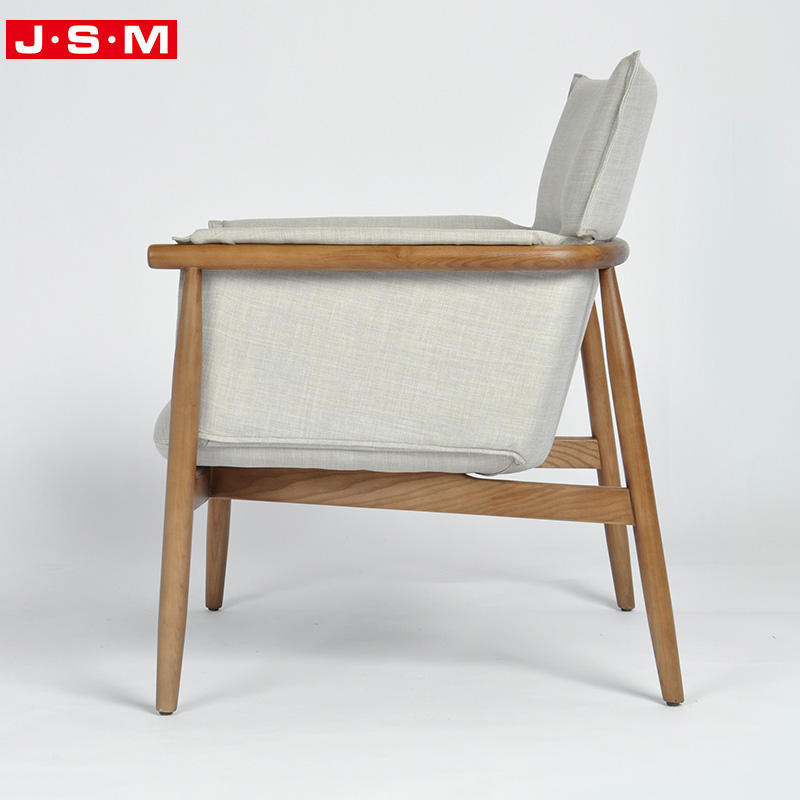China Design Furniture Chaise Wooden Lounge Fabric Hairdressing Dinning Office Japandi Leisure Armchair Chair