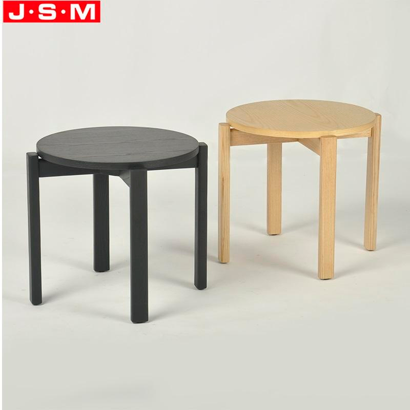 Contemporary Ash Timber Frame Bar Stool Simple Low Bar Stool Without Footrest
