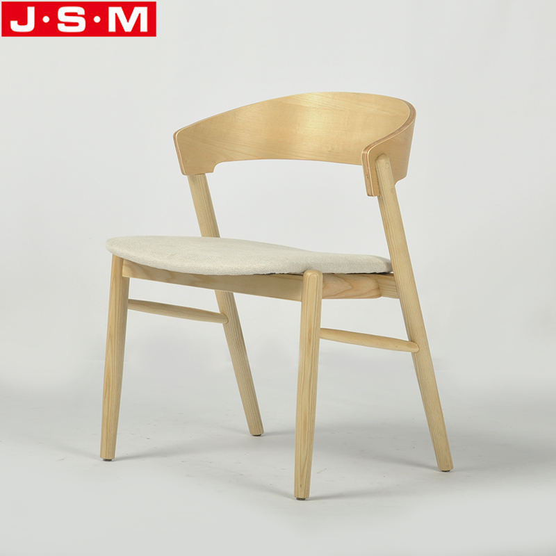 Home Furniture Custom Restaurant Ash Timber Frame Furniture Cushion Seat Dining Chair