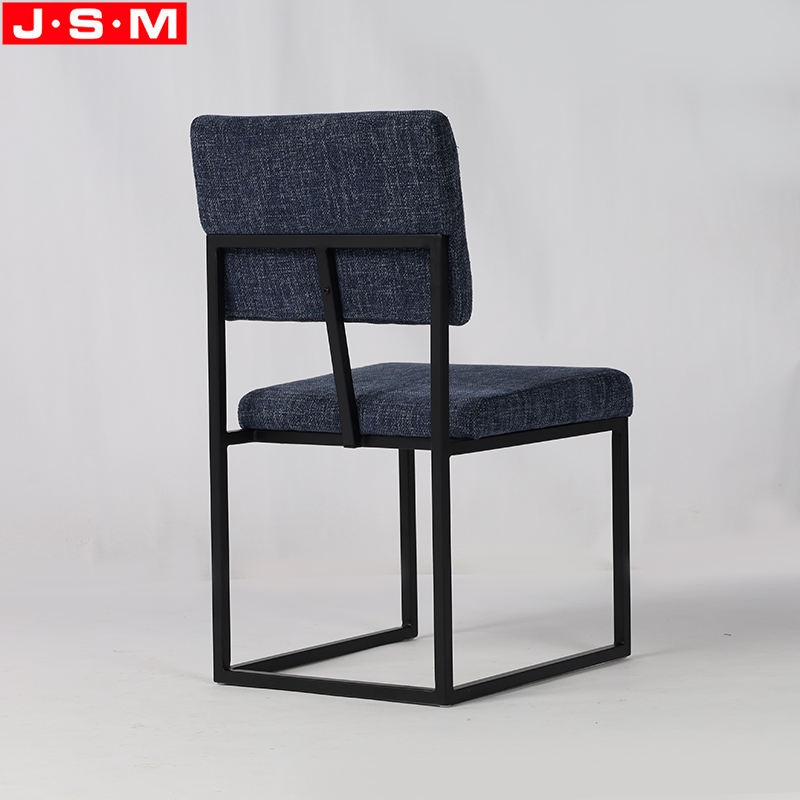 New Design Dining Room Furniture Chair Armless Dining Chairs With Black Metal Leg