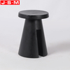 Modern Homemade Living Room Center Black Wooden Round Side Table