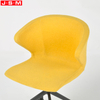 Custom Design Executive Home Visitor Yellow Aluminum Swivel Armless Office Chair