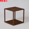 Square Coffee Table Ash Timber Frame Wood Table Side Table For Home Office