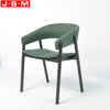 High Quality Veneer Seat Wood Dining Chair With Cushion Backrest