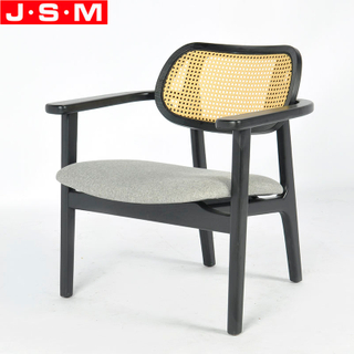 Mid Century Comfortable Furniture Lobby Upholstery Wood Leg Armchair With Cushion