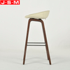 Custom Colors High Stool Kitchen Wooden Fabric Ash Timber Base Bar Chair