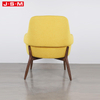 New Style Oversized Church Hotel Genuine Classic Solid Royal Yellow Wooden Sofa Armchair