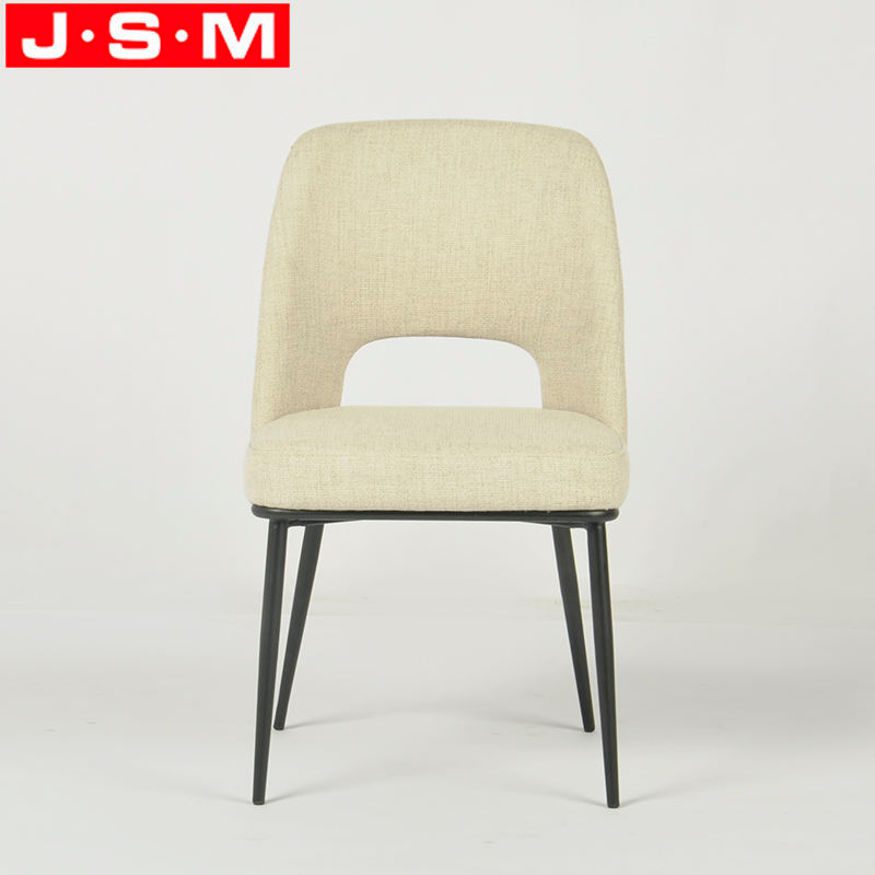ODM Dining Chairs Wooden Tea Art Club Dining Chair With Metal Base