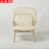 Modern Style Living Room Furniture Beige White Fabric Upholstery Armchair