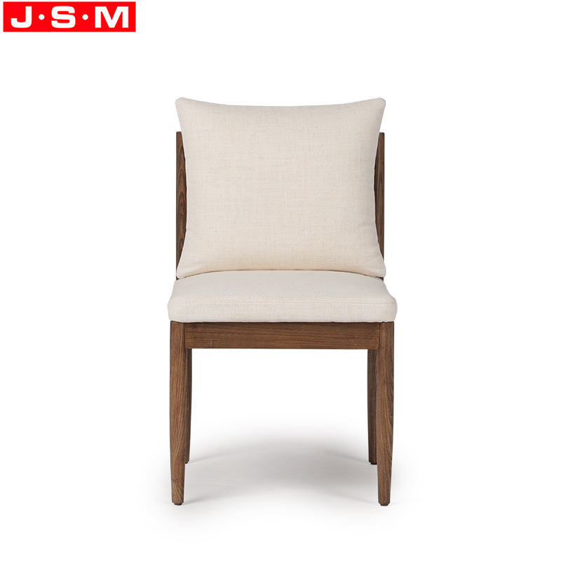 Hot Sell Modern Wooden Upholstered Leather Wood Legs Dining Chair