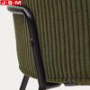 Living Room Furniture Dinning Fully Upholstery Seat Metal Legs Base Dinning Chair