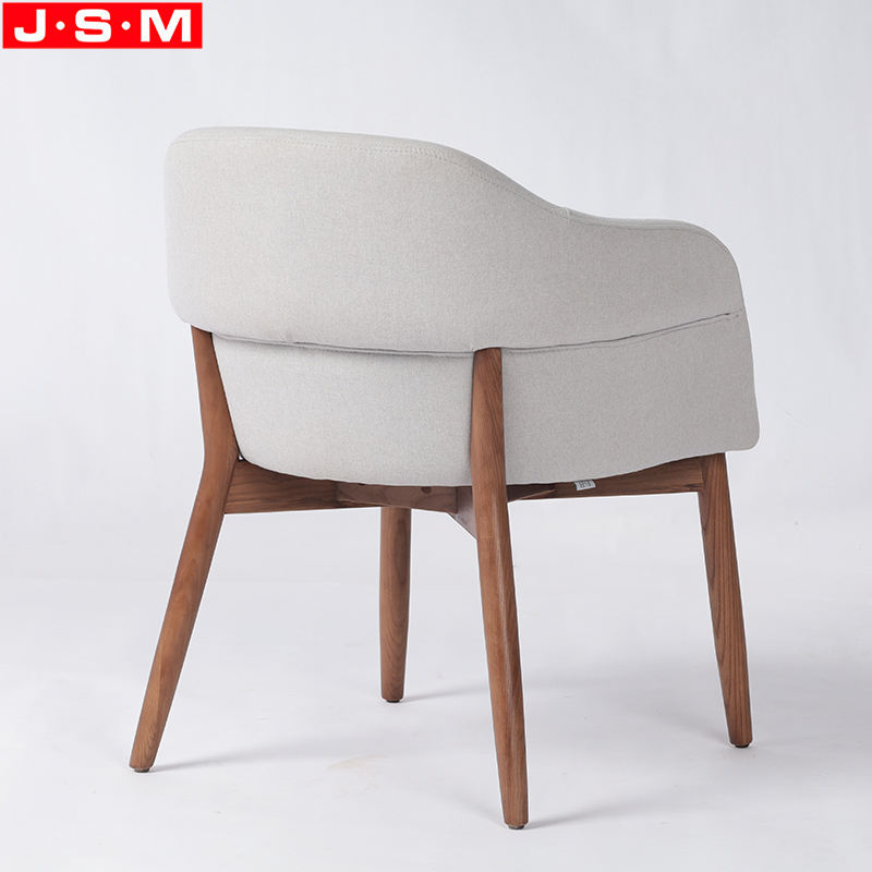 Dinning Room Ash Timber Wooden Restaurant Dining Chair With Foam And Fabric