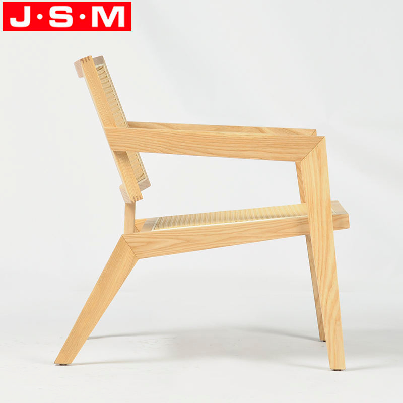 Nordic Furniture Garden Lounge Living Room Lobby Terrace Solid Wood Armchair