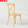 Wholesale Country Restaurant Banquet Dining Room Wood Cross Back Dining Chair