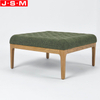 High Quality Bedroom Ottoman Stool Square Fabric Living Room Furniture Ottoman