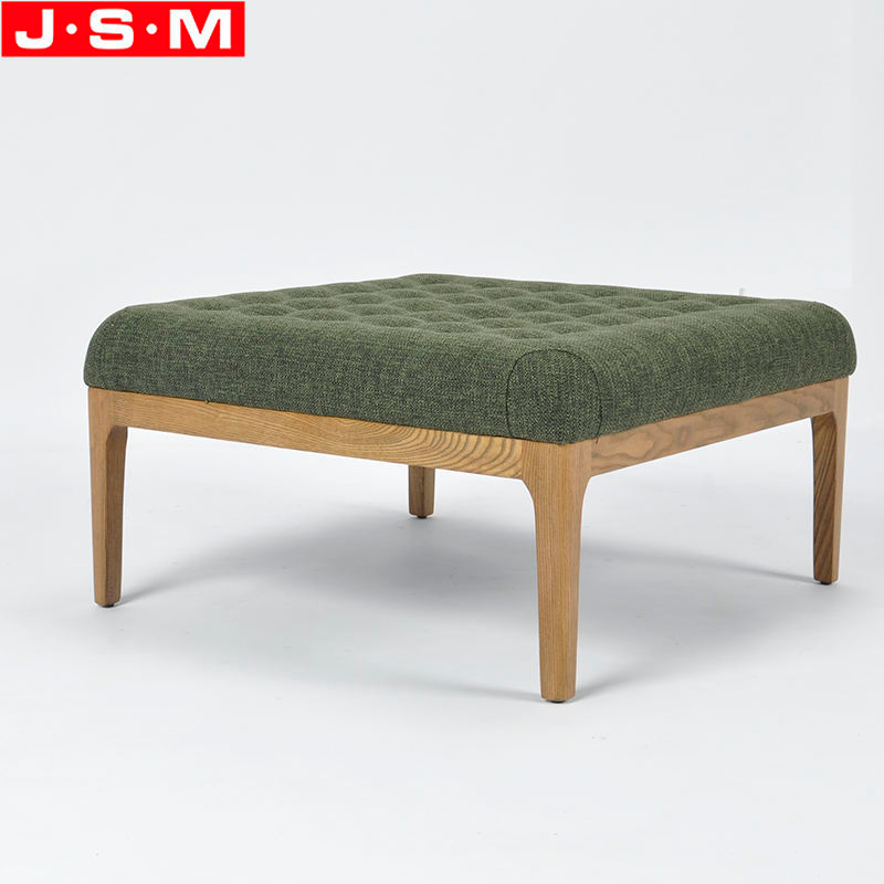 High Quality Bedroom Ottoman Stool Square Fabric Living Room Furniture Ottoman