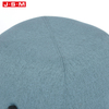 Bedroom Furniture Modern Blue Metal Base Round Foam Fabric Ottoman