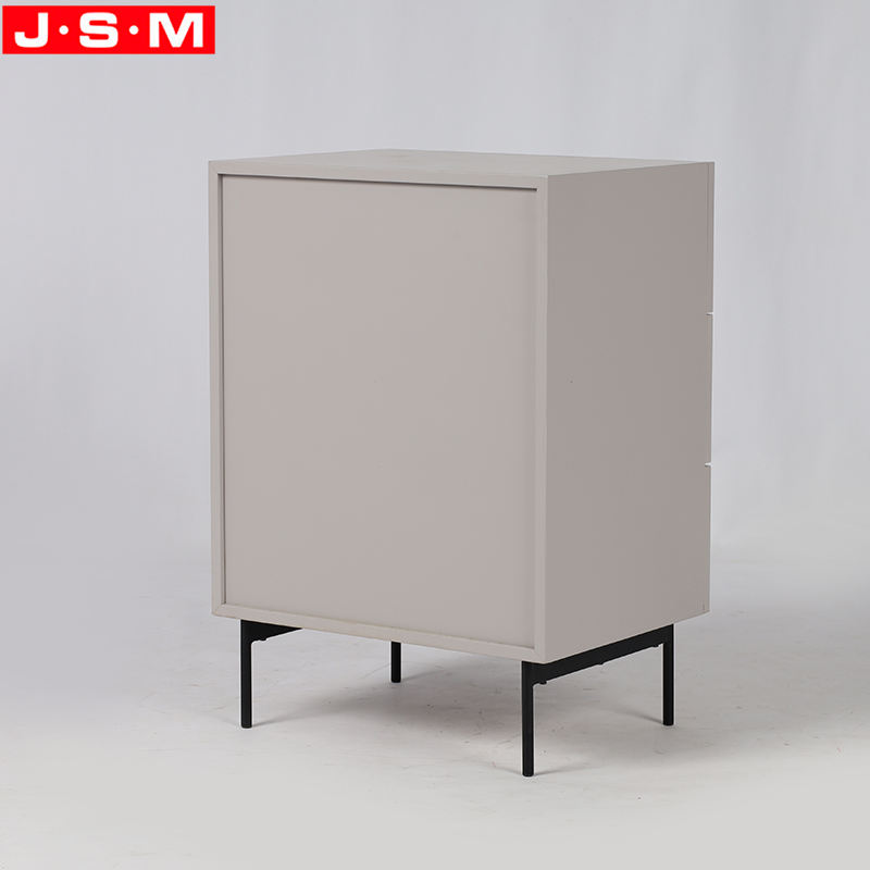 Hot Selling Cabinet Table Wooden Side Three Drawers Wood White Living Room Cabinet