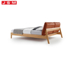 Modern Wooden Single Bed Luxury Solid Wood Bedroom Furniture King Size Bed