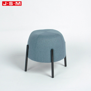 Modern Extra Large Round Poof Seat Circle Knitted Wood Frame Foam Metal Base Stoolchair Step Stool Ottoman