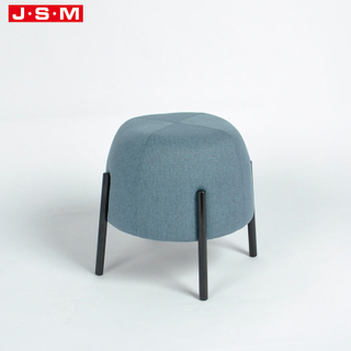 Modern Extra Large Round Poof Seat Circle Knitted Wood Frame Foam Metal Base Stoolchair Step Stool Ottoman