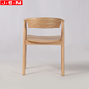 Commercial All Ash Dining Chair Restaurant Wood Dining Chair With Armrest Backrest