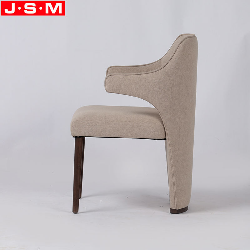 China Wholesale Comfortable Fabric High Back Kitchen Dining Chair