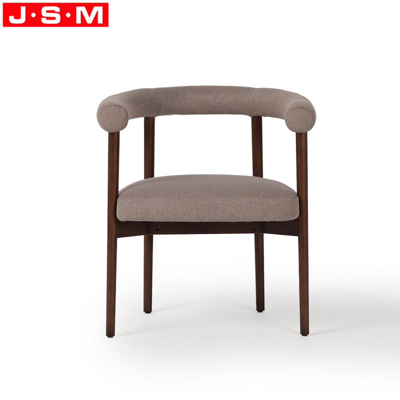 Wood And Fabric Dining Chair