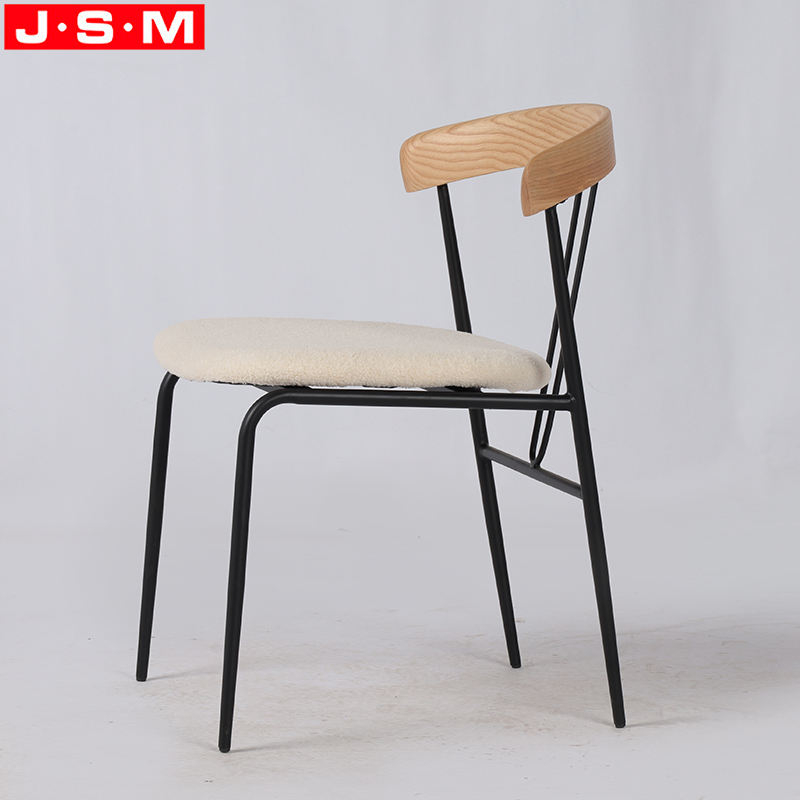 New Product Commercial Dining Room Metal Frame Cushion Seat Dining Chair