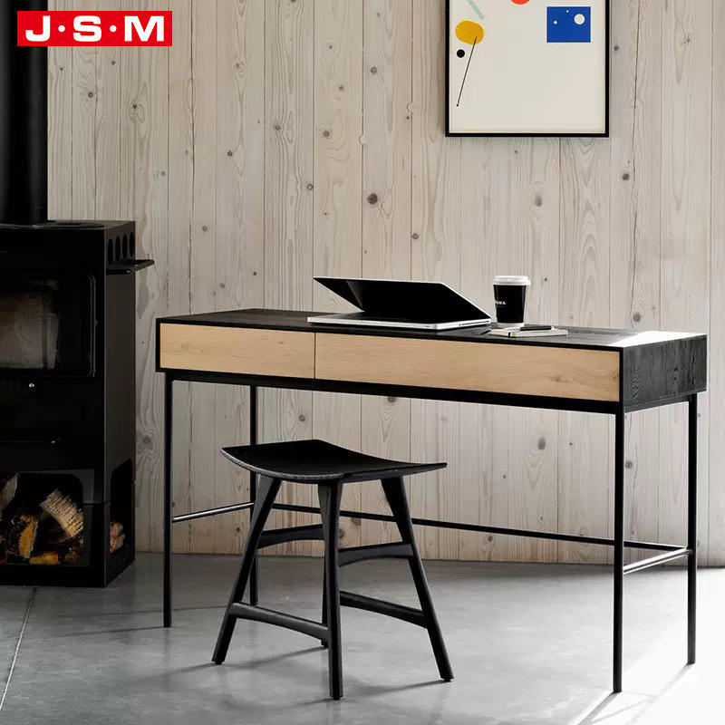 Luxury Buff Cosmetics Metal Base Makeup Desk Traditional Mirror Dressing Vanity Desk