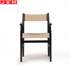 Simple Modern Paper String Woven Wood Dining Room Furniture Chair