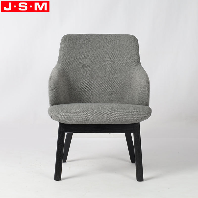 High Back Accent Chair Sofa Lounge Fabric Living Room Single Wooden Armchair
